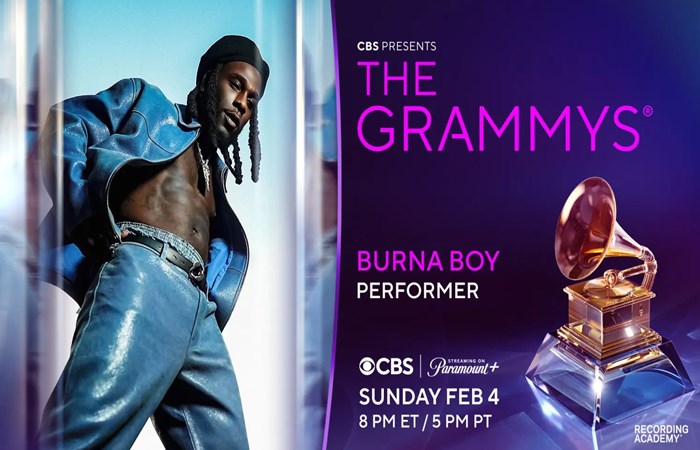 Burna Boy to Perform at Grammys 2024