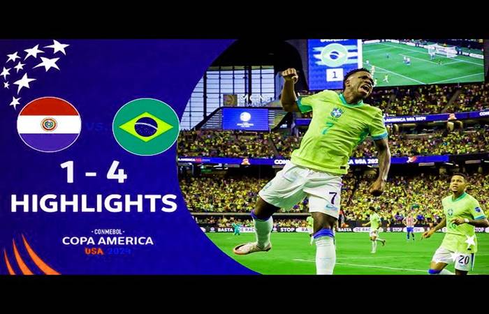 Paraguay vs Brazil 1-4 Highlights