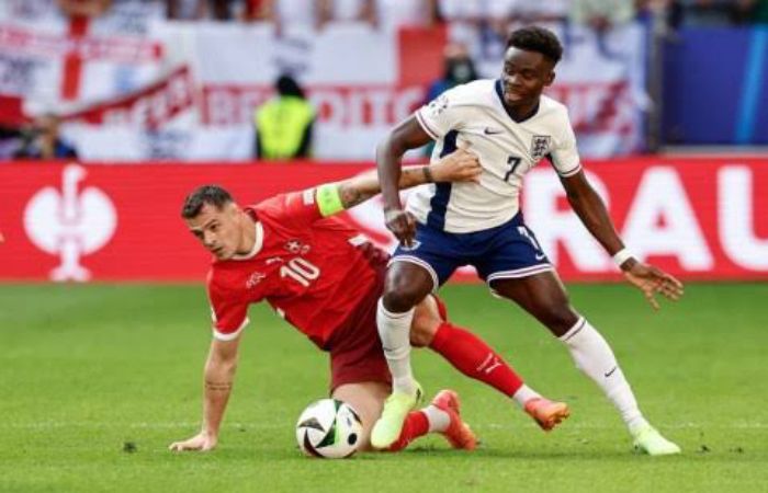 England vs Switzerland Euro 2024 quarter final highlights 