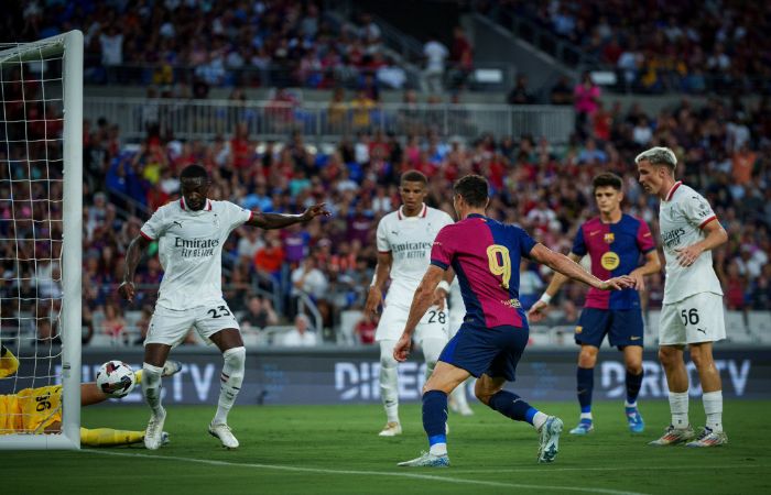 Barcelona vs AC Milan friendly match highlights 