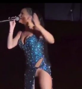 Video Of Serbian Singer, Milica Pavlović Exposing Her Private Part On Stage During Explosive "Provereno" Performance!